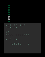 War of the Worlds v0.47 by Bill Collins Title Screen